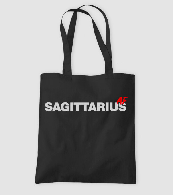 SAGITTARIUS as fuck model negru pe tricou