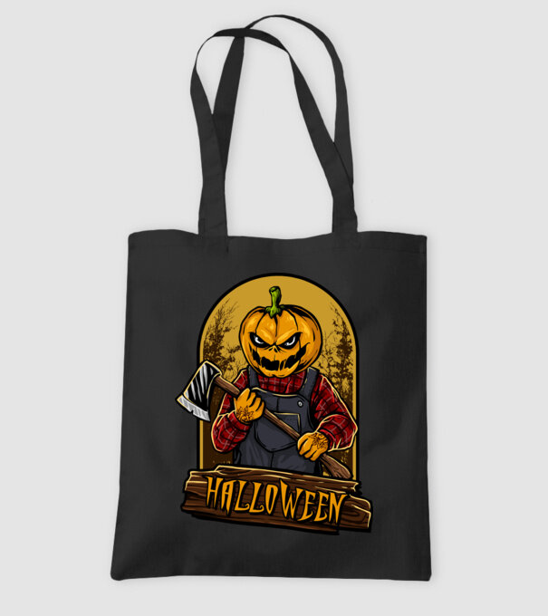 Scary halloween model negru pe tricou
