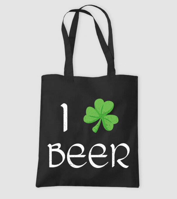 Shamrock beer model negru pe tricou