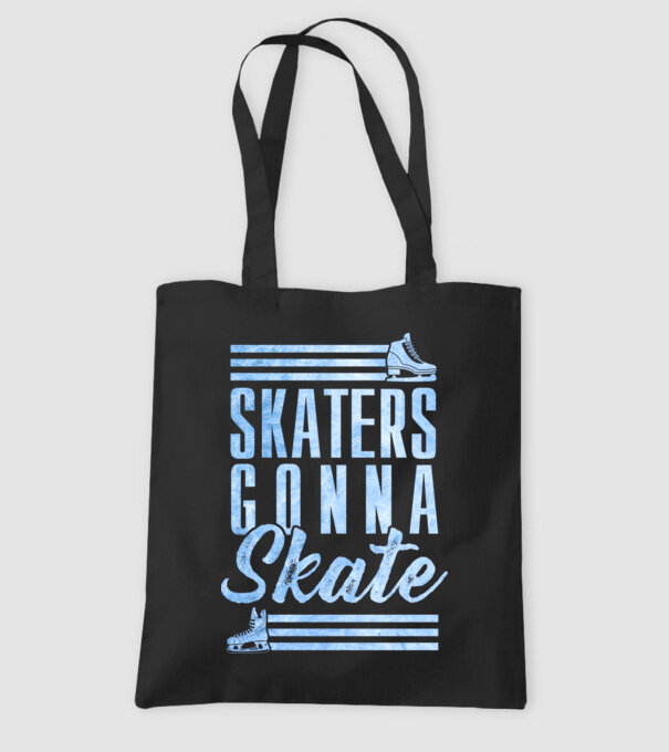 skaters gonna skate model negru pe tricou