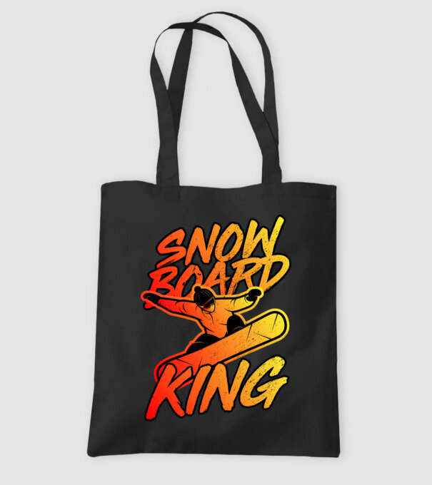 snowboard king model negru pe tricou