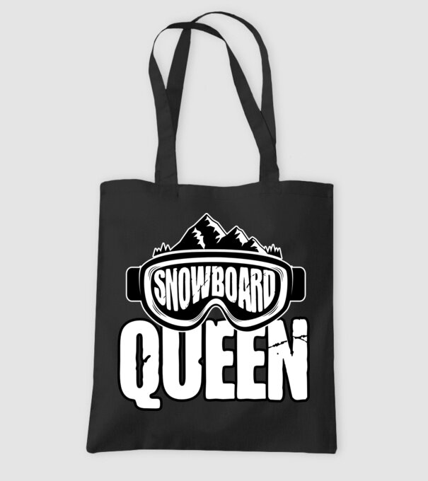 snowboard queen 01 model negru pe tricou