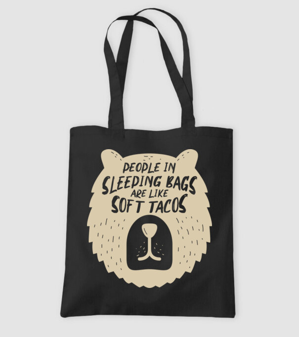 Soft tacos model negru pe tricou