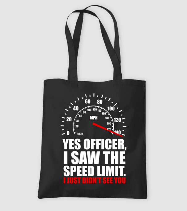 Speed limit model negru pe tricou