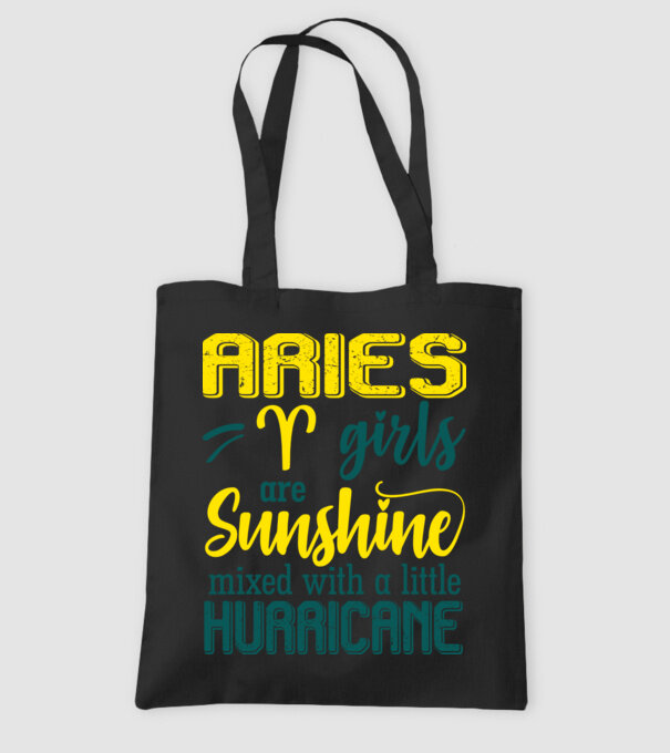 Sunshine with Hurricane ARIES model negru pe tricou