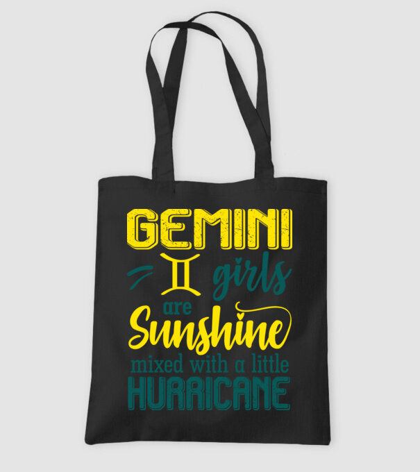 Sunshine with Hurricane GEMINI model negru pe tricou