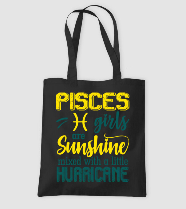 Sunshine with Hurricane PISCES model negru pe tricou