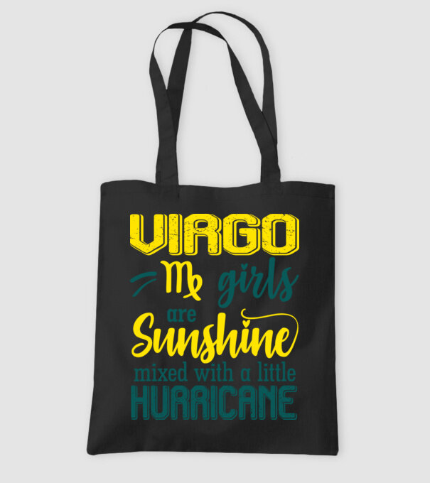Sunshine with Hurricane VIRGO model negru pe tricou