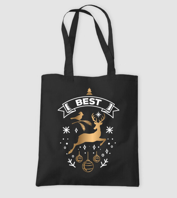 Best Friends Christmas 1 model negru pe tricou