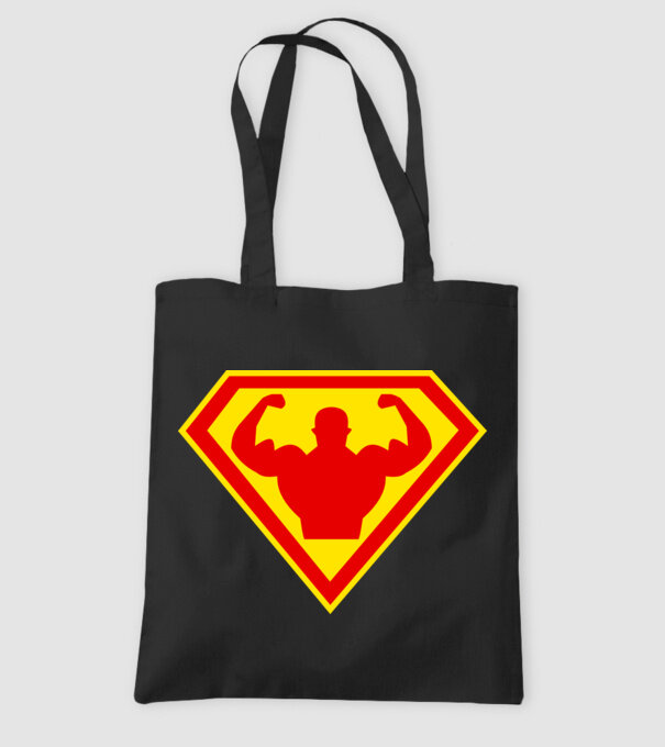 Superom model negru pe tricou