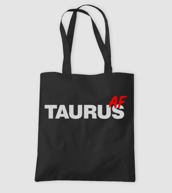 TAURUS as fuck model negru pe tricou
