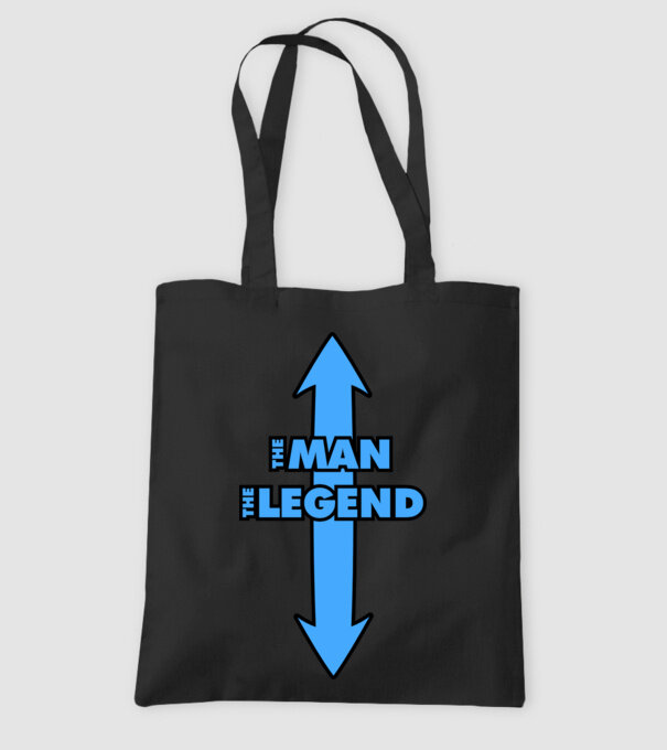 The Man The Legend model negru pe tricou