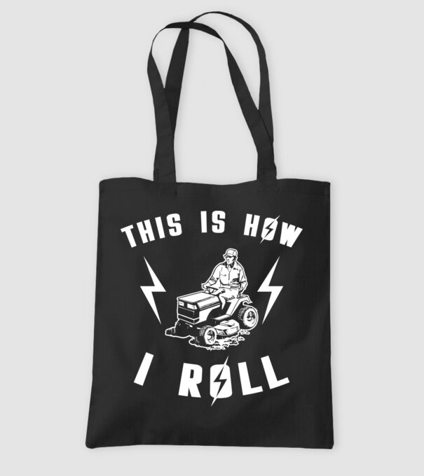 This is how i roll model negru pe tricou