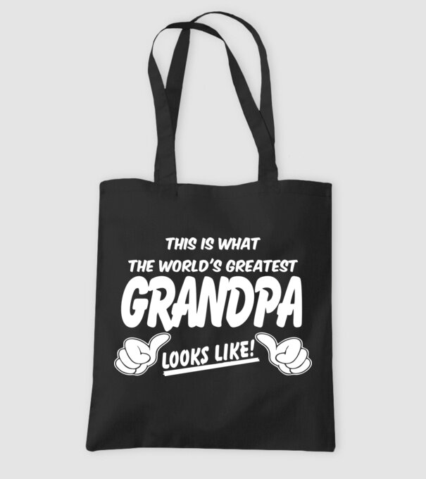 This is what the worlds greatest grandpa model negru pe tricou