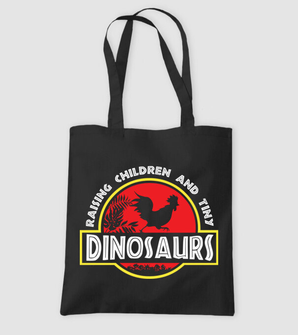 Tiny Dinosaurs model negru pe tricou