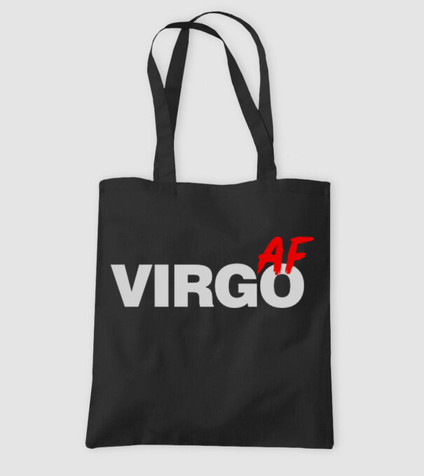 VIRGO as fuck model negru pe tricou