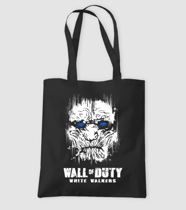 Wall Of Duty model negru pe tricou