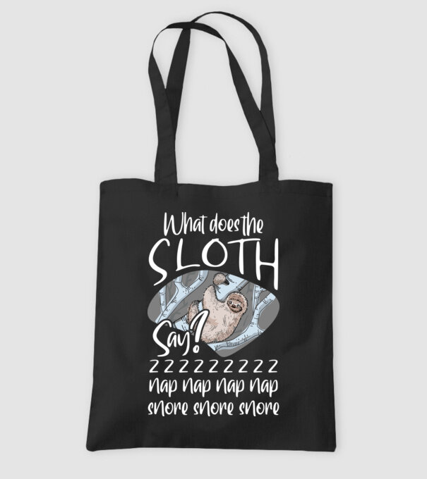 what does the sloth say model negru pe tricou
