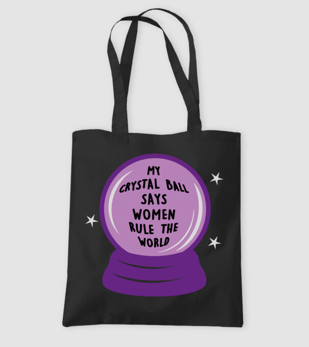 Women rule the world model negru pe tricou