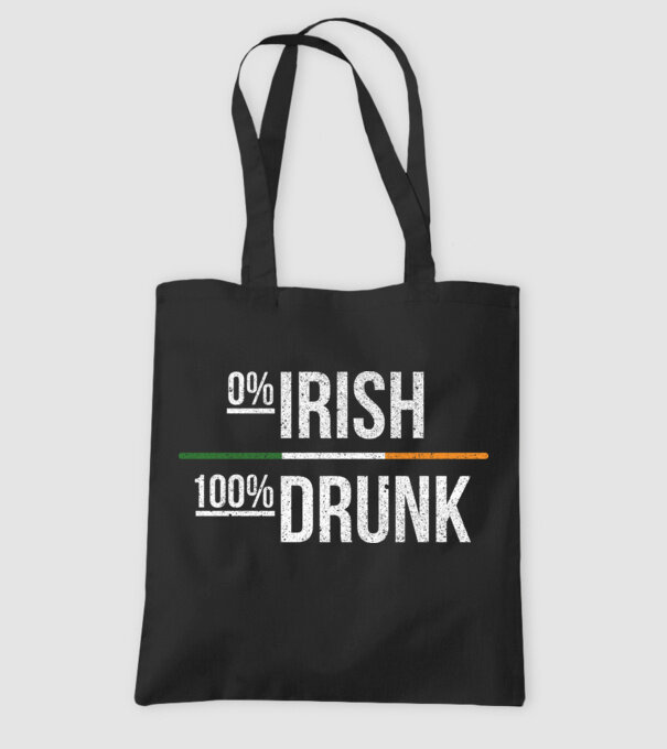Zero irish model negru pe tricou