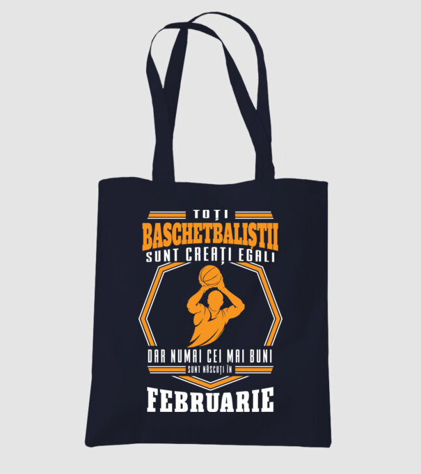 Toți baschetbaliștii sunt creați egali, dar numai cei mai buni sunt născuți în februarie model albastru închis pe tricou