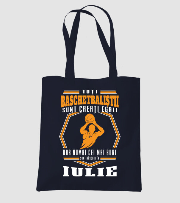 Toți baschetbaliștii sunt creați egali, dar numai cei mai buni sunt născuți în iulie model albastru închis pe tricou