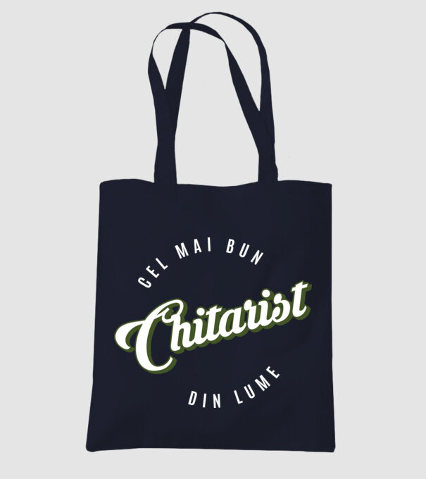Cel mai bun Chitarist din lume model albastru închis pe tricou