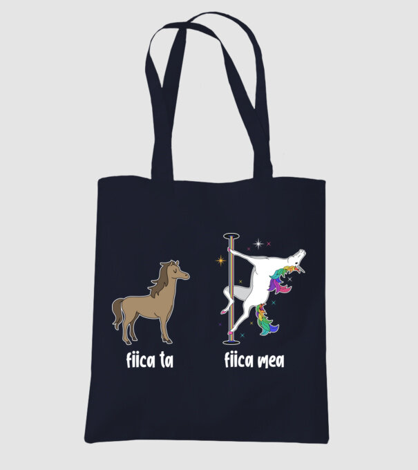 fiica ta - fiica mea model albastru închis pe tricou