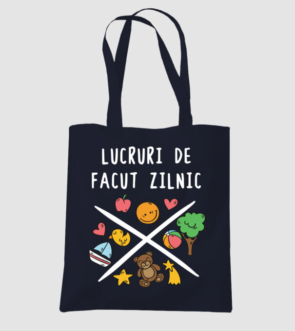 lucruri de făcut zilnic model albastru închis pe tricou