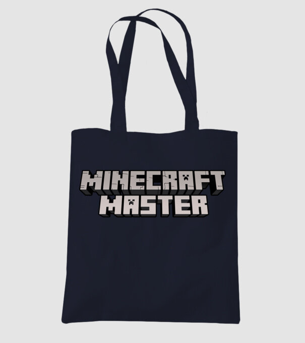 Minecraft Master model albastru închis pe tricou