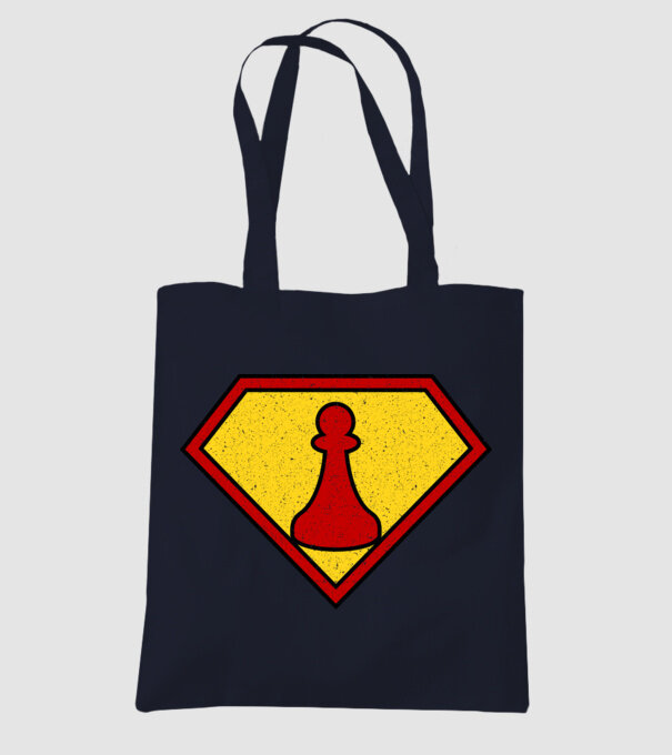 SuperChess pion de șah model albastru închis pe tricou