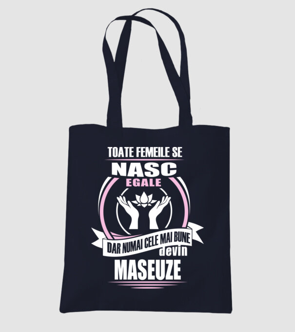 Toate femeile se nasc egale, dar numai cele mai bune devin maseuze model albastru închis pe tricou