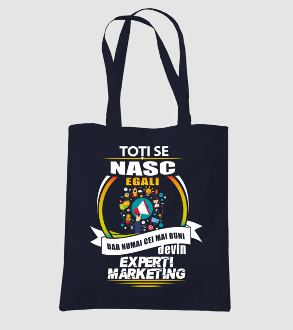 Toți se nasc egali, dar numai cei mai buni devin experți marketing model albastru închis pe tricou