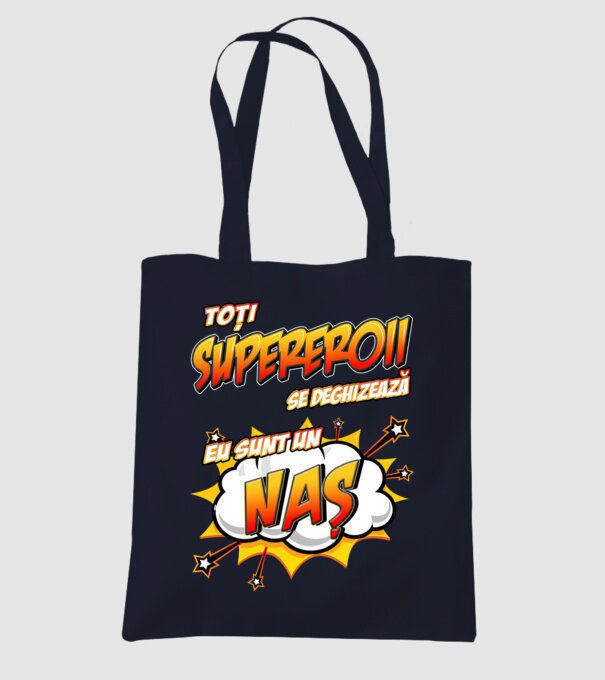 Toți supereroii se deghizează, eu sunt un naș model albastru închis pe tricou