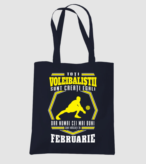 Toți voleibaliștii sunt creați egali, dar numai cei mai buni sunt născuți în februarie model albastru închis pe tricou