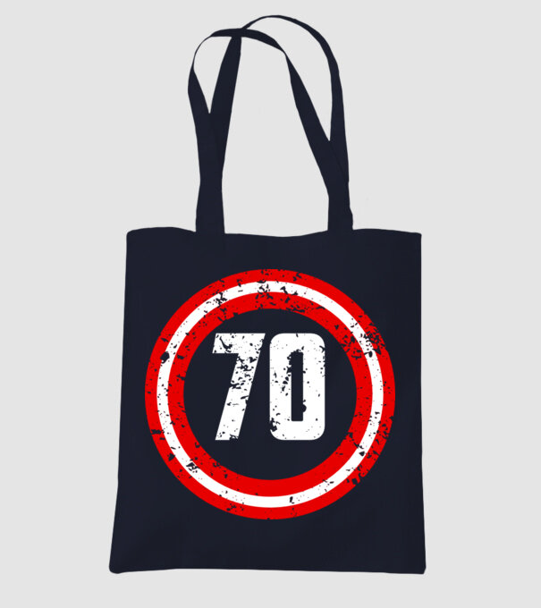 Birthday captain 70 Years old model albastru închis pe tricou