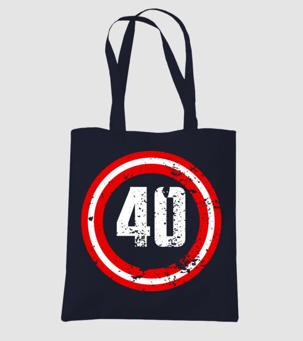 Birthday captain 40 Years old model albastru închis pe tricou