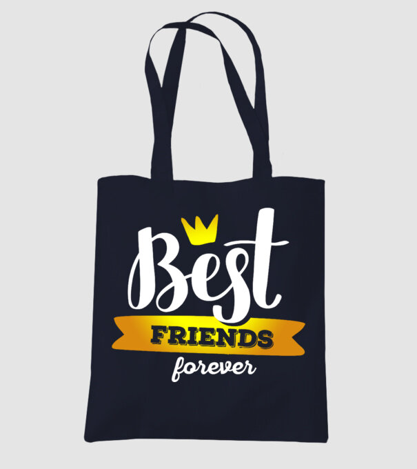 Best friends forever model albastru închis pe tricou