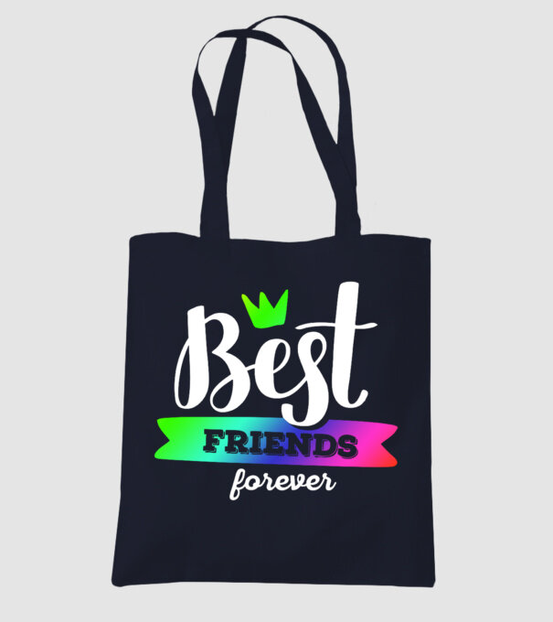 Best friends forever model albastru închis pe tricou