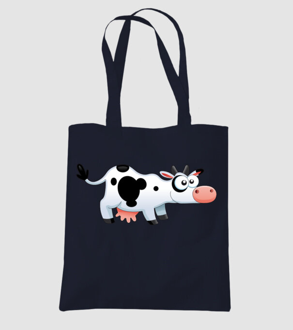 Cow model albastru închis pe tricou