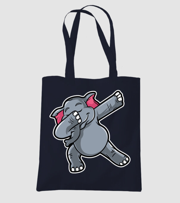 Elefant DAB model albastru închis pe tricou