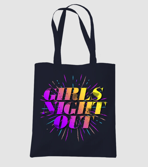 Girls Night Out model albastru închis pe tricou