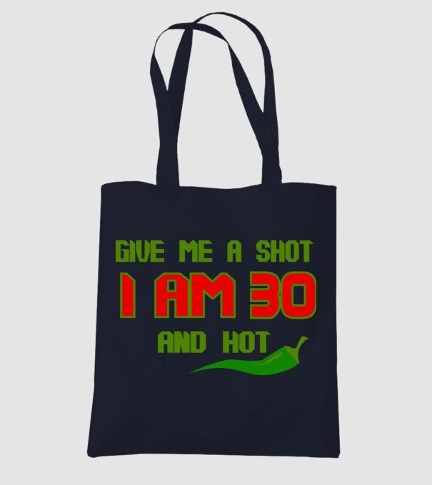 Give me a shot - 30 model albastru închis pe tricou