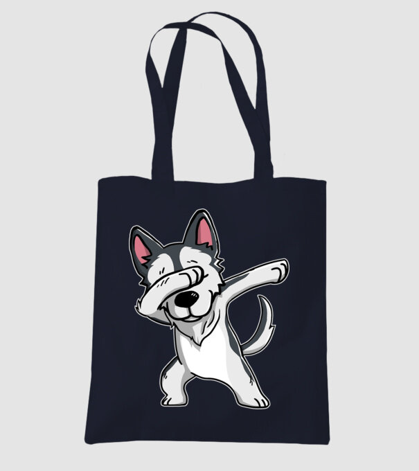 Husky DAB model albastru închis pe tricou