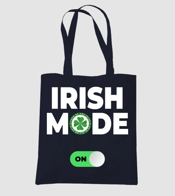Irish mode on! model albastru închis pe tricou