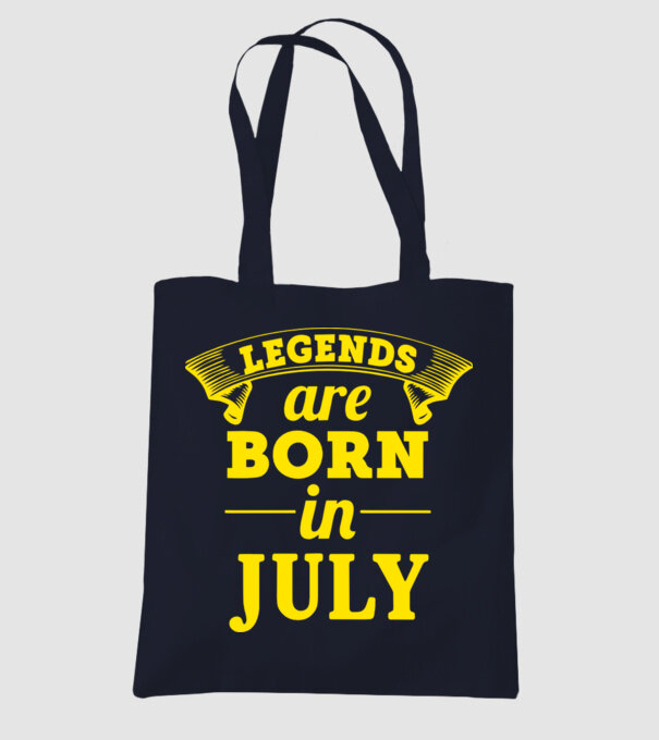 Legends are born in July model albastru închis pe tricou