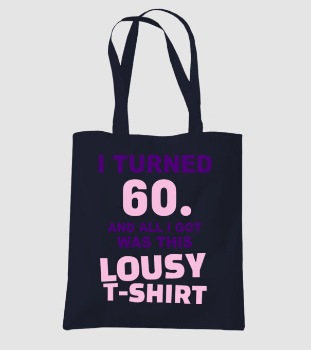 Lousy T-shirt 60 model albastru închis pe tricou