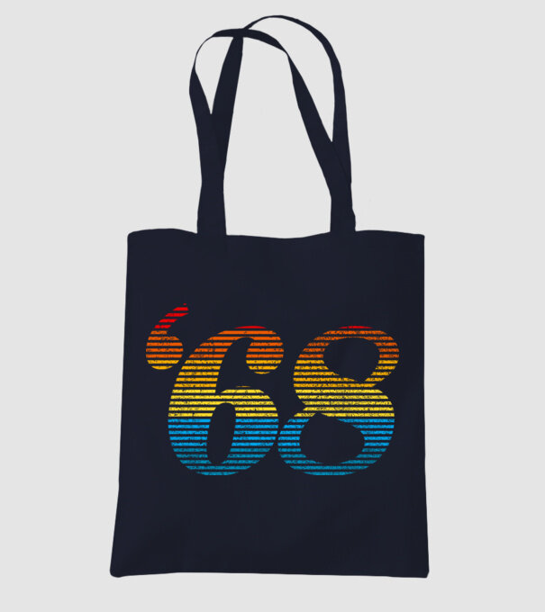 Retro Birthday 1968 model albastru închis pe tricou