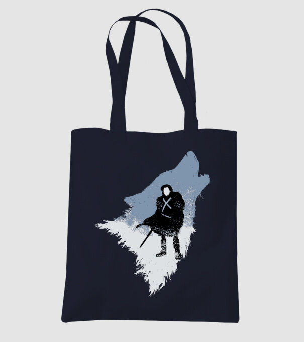 The Wolf model albastru închis pe tricou