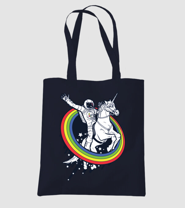 Unicorn Spaceman model albastru închis pe tricou